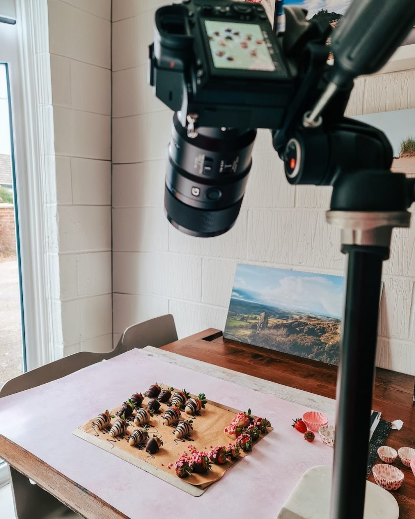 using natural light for food photography