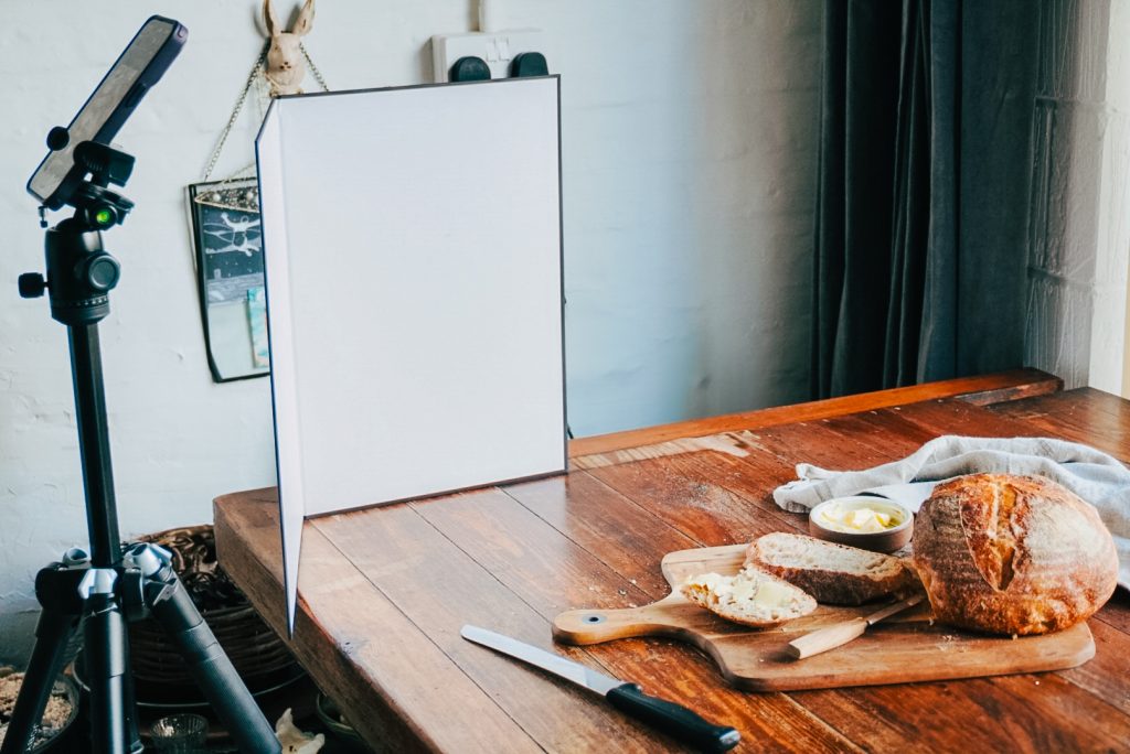 simple food photography setup