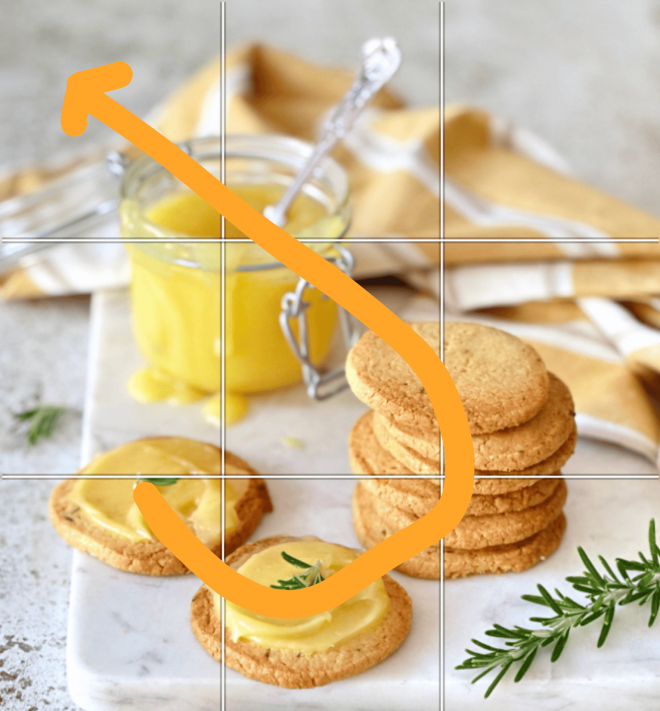 curves in food photography